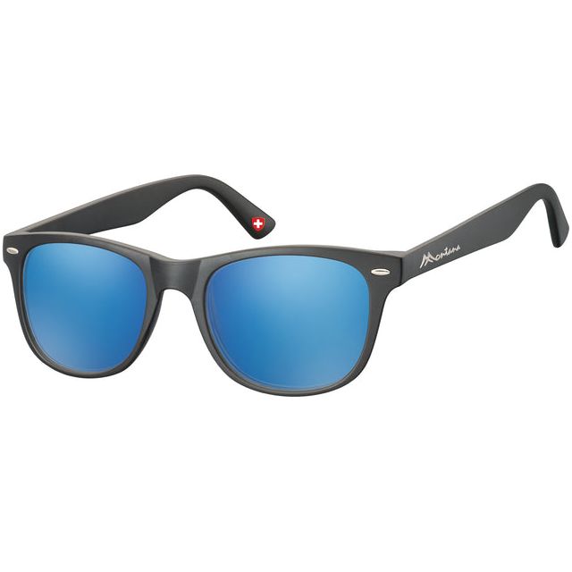 Montana - Sonnenbrille Montana mit Revo Blue Glass Schwarz