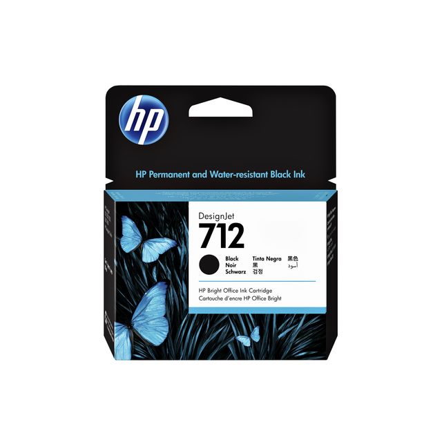 HP - Cartouche d'encre 712 3ed71a noire