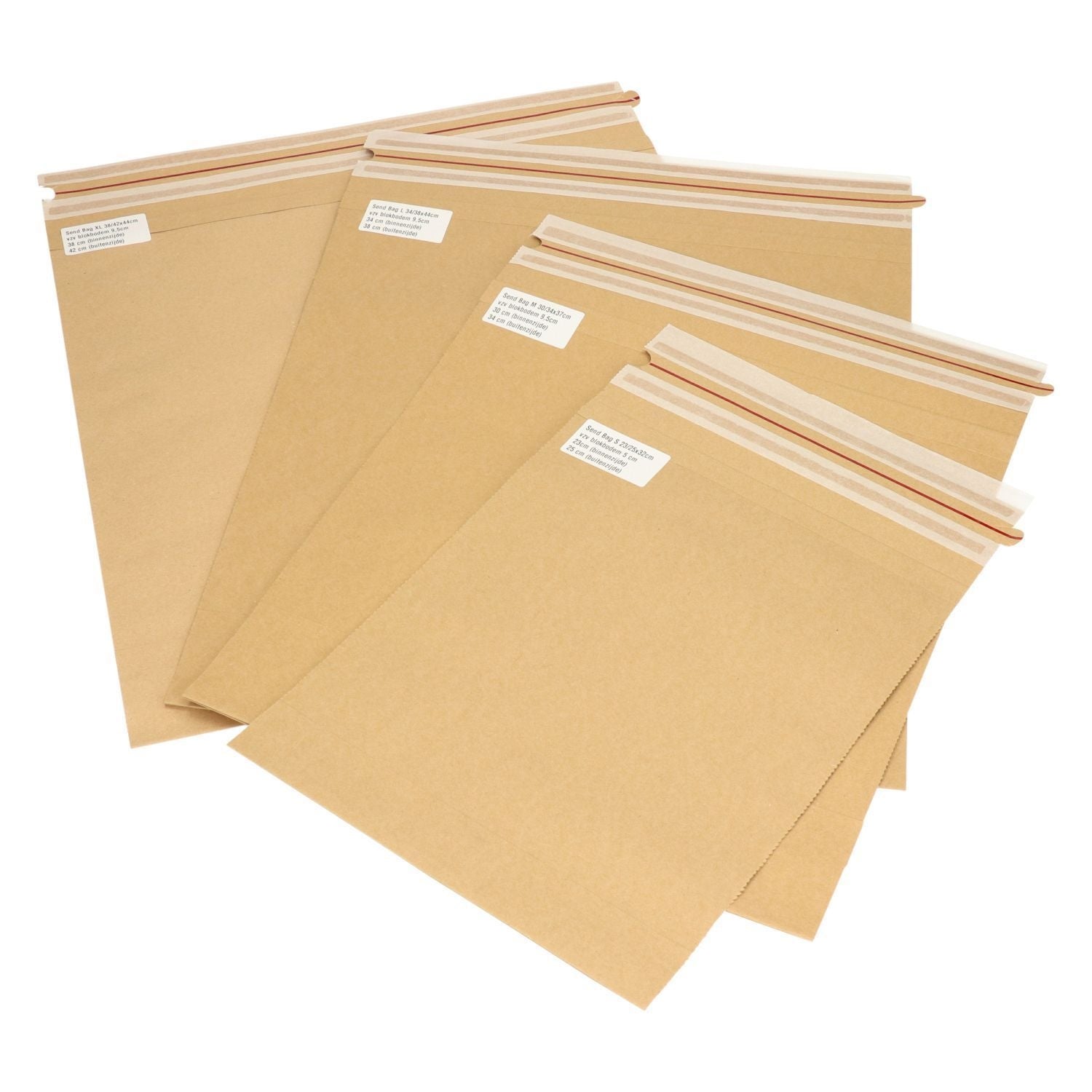 IEZZY - Sendbag Versandverpackung 38/42 x 44 + 9,5cm braun 200 Stück
