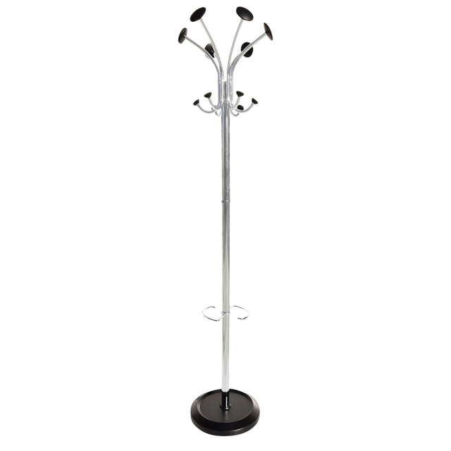 BRASQ - Garderobenständer Brüssel stehend schwarz/silber