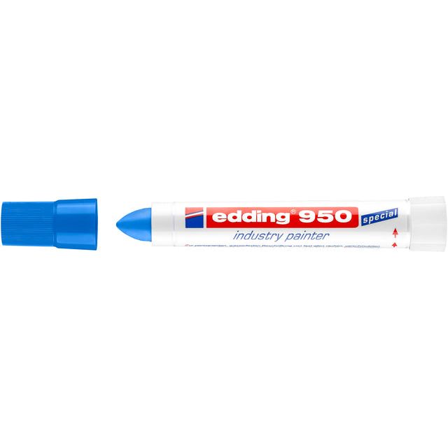 Edding - Felt -Tip Edding 950 pâtes autour de 10 mm bleu | 10 pièces