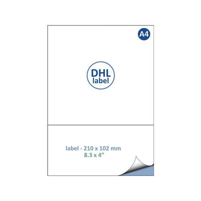 IEZZY -  Label dhl  a4 1.000 210x102mm