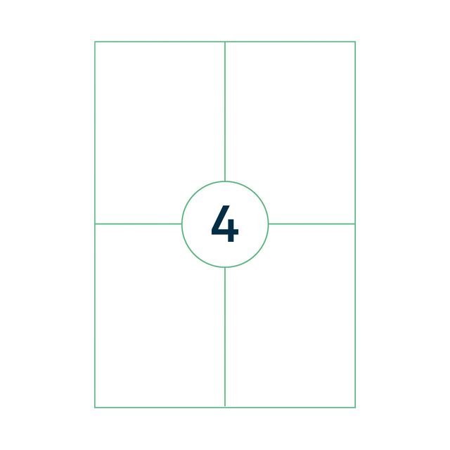 Qbasic - Étiquette A4 1 000 feuilles 105x148 mm 4000 étiquettes