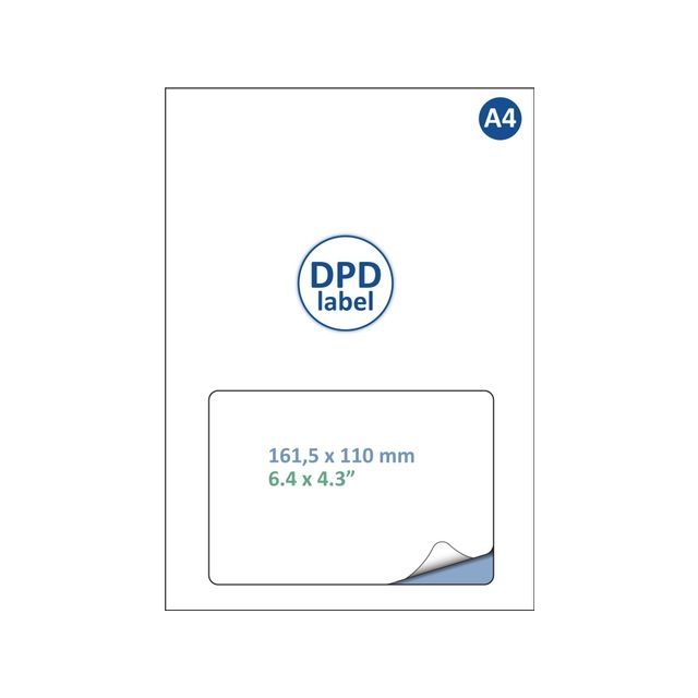 IEZZY -  Label dpd  a4 1.000 161.5x100mm