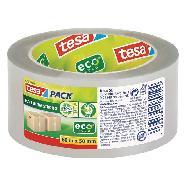 TESA - ECOLOGE ECO ECO ULTRA STROF, 50 mm x 66 m, transparent