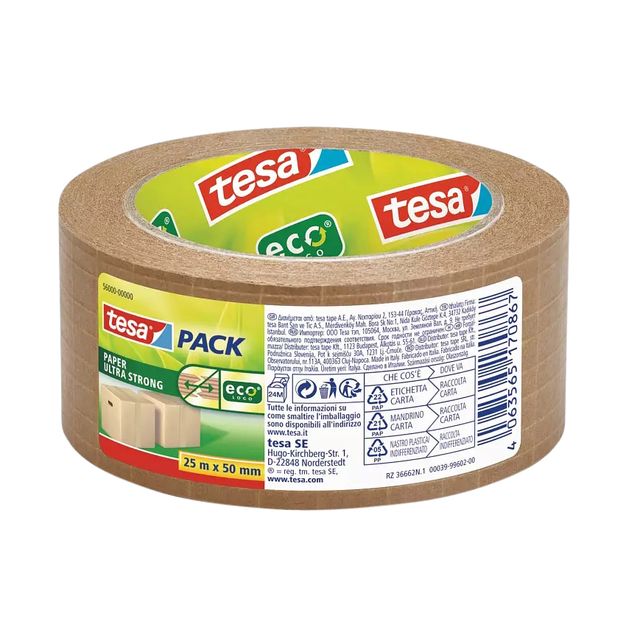 Tesa - Emballage 56000 Papier Eco ultra résistant 50mmx25m | 36 pièces