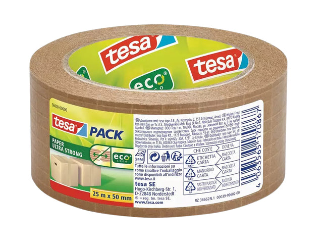 Tesa - Emballage 56000 Papier Eco ultra résistant 50mmx25m | 36 pièces