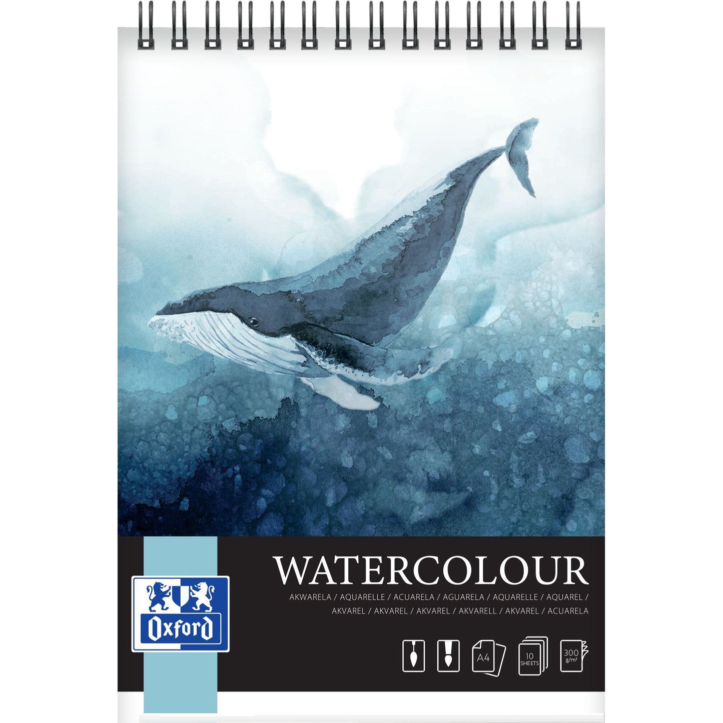 Oxford -  Tekenblok  watercolour a4 10 vel spiraal