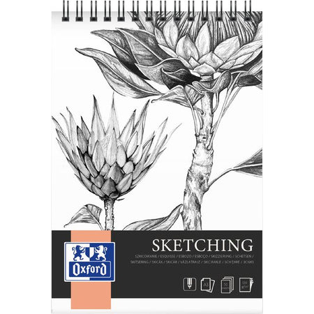 Oxford -  Tekenblok  sketching a3 50 vel spiraal | 5 stuks