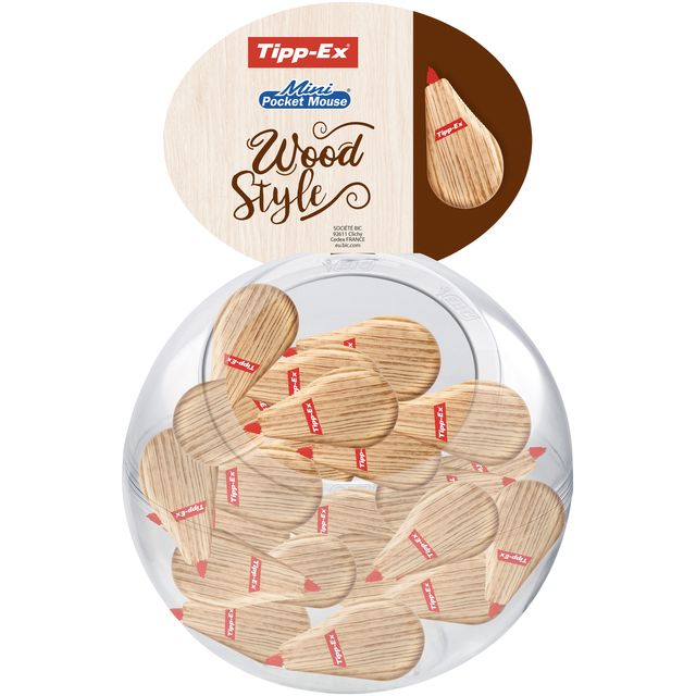 Tipp-Ex - Rouleau correcteur mini 5mmx6m valeur bois pack de 30+10 offert
