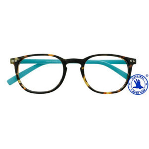 I Need You - Lesebrille +3,00 dpt Junior Selection braun-türkis