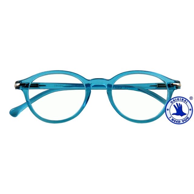 I Need You -  Leesbril  +1.00dpt tropic blauw