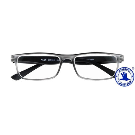 Quantore - Lunettes de lecture +1,50 dpt Alex anthracite-noir