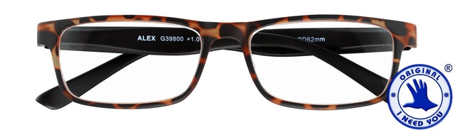 I Need You - Lunettes de lecture +3,00 dpt Alex havane-noir