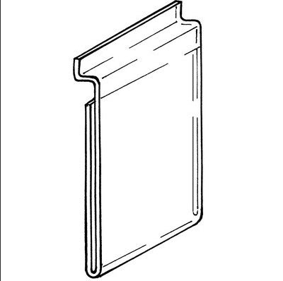 Klika - Porte-cartes Slatwall A8 vertical 30 pièces