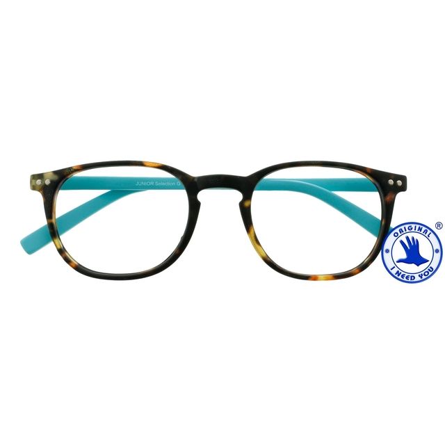 I Need You -  Leesbril +1.00 dpt Junior Selection bruin-turquoise