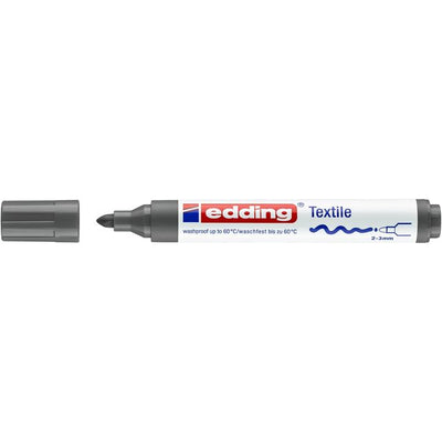 Edding - Marqueur textile 4500 rond 2-3mm gris