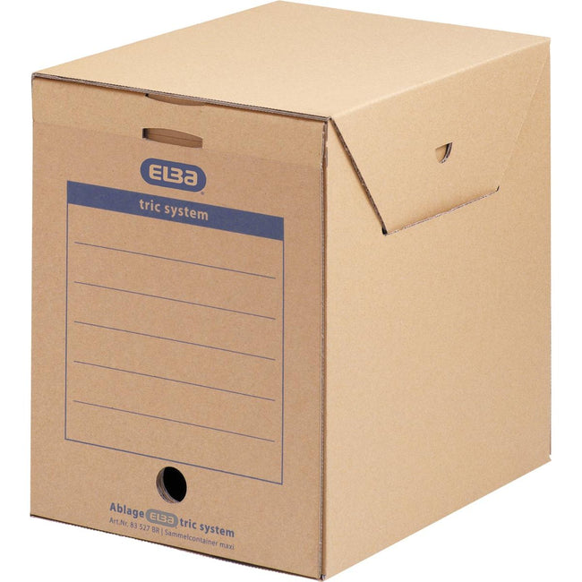 Elba - Boîte d'archives Maxi Tric System, taille 23,6 x 33,3 x 30,8 cm, beige/vanille