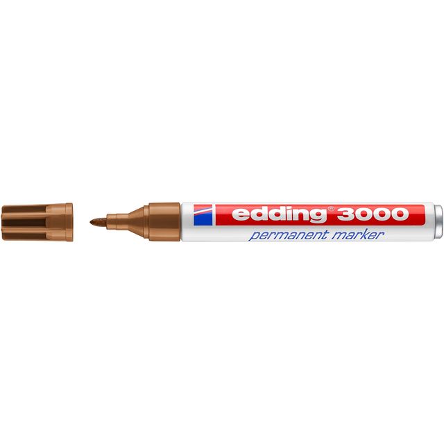 Edding -  Viltstift  3000 rond 1.5-3mm okergeel | 10 stuks