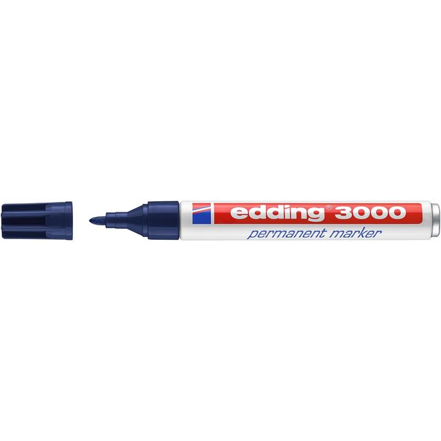 Edding -  Viltstift  3000 rond 1.5-3mm staalblauw | 10 stuks