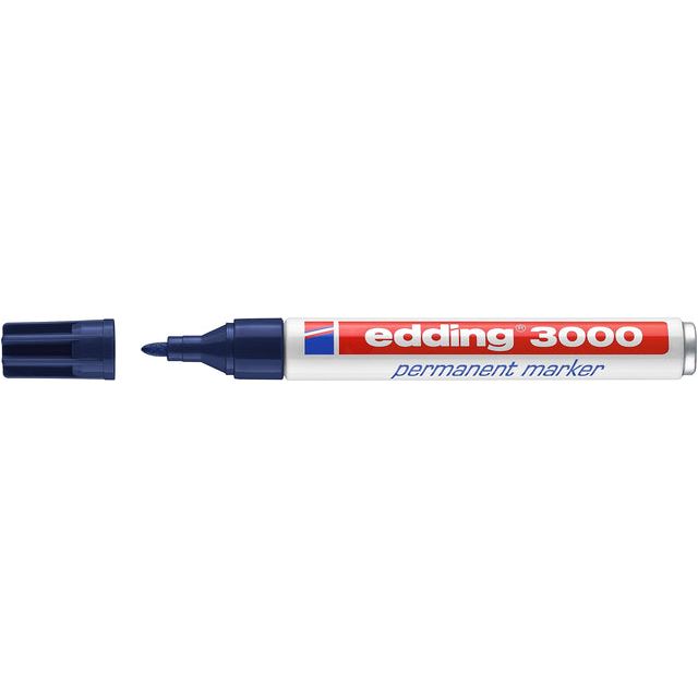 Edding - Permanent Marker 3000 Stahlblau