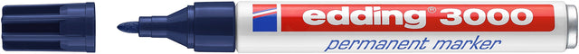 Edding - Feutre 3000 rond 1,5-3mm bleu acier | 10 pièces