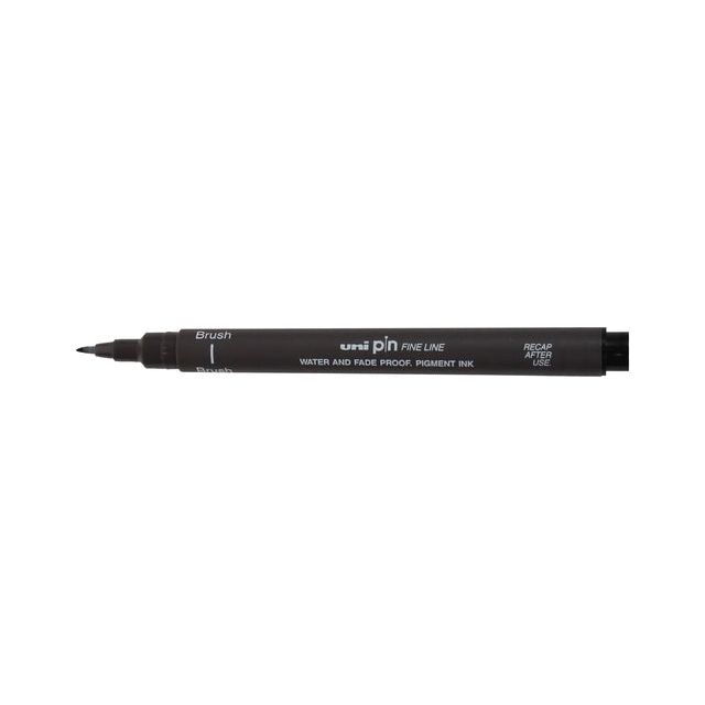 Uni -Ball - Fineliner Pin Brush fin gris foncé | 12 pièces