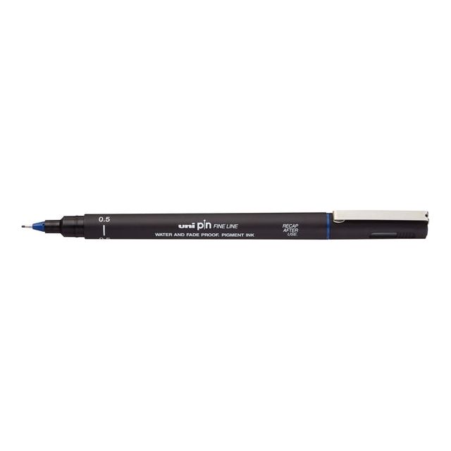 Uni -ball - Fineliner Pin 0,5 mm blau | 12 Stücke