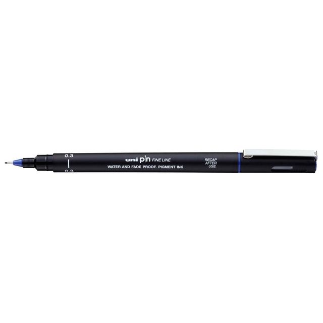 Uni -Ball - Fineliner Pin 0,3 mm bleu | 12 pièces