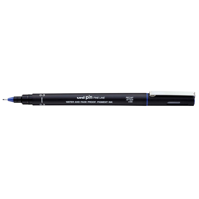 Uni-ball -  Fineliner Pin 0.3mm blauw | 12 stuks