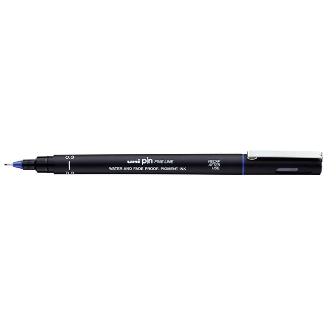 Uni-ball -  Fineliner pin 0.3mm blauw | 12 stuks
