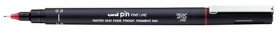 Uni-ball -  Fineliner pin 0.3mm rood | 12 stuks