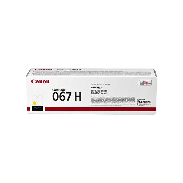 Canon - Toner 067H, 2 350 pages, OEM 5103C002, GEEL