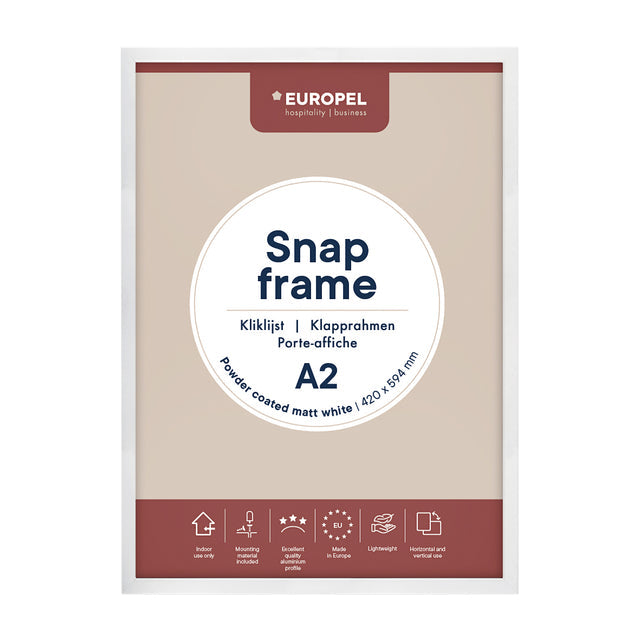 Europel - Cliquez sur Liste Europe A2 25 mm Matt White