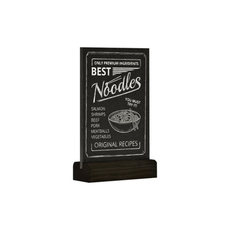 Europel - Tableau peel table modèle A6 debout noir