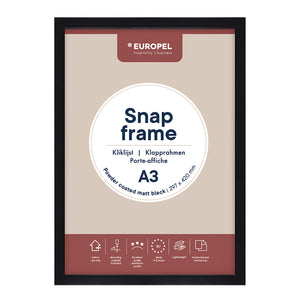 Europel - Klapprahmenhülle A3 25mm mattschwarz