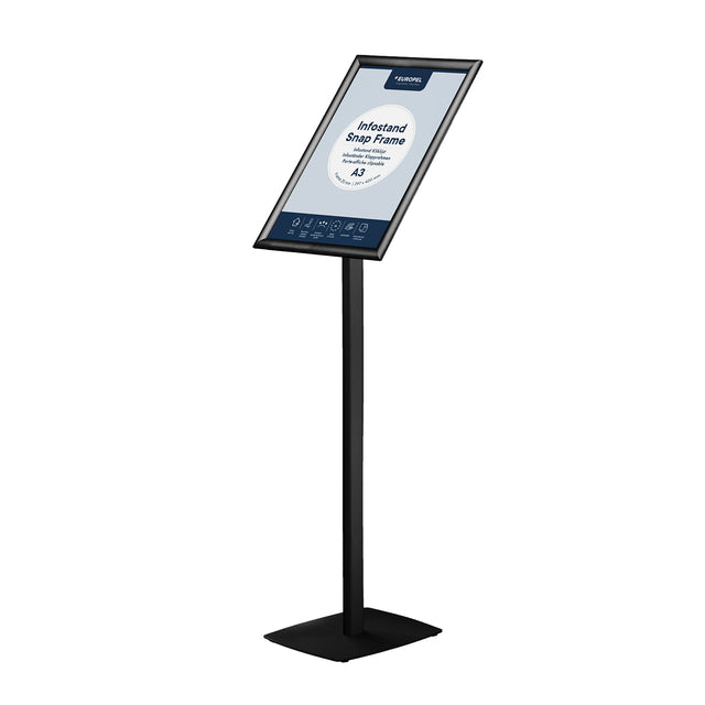 Europel - Informations standard peel incl. Cadre à clic A3 noir