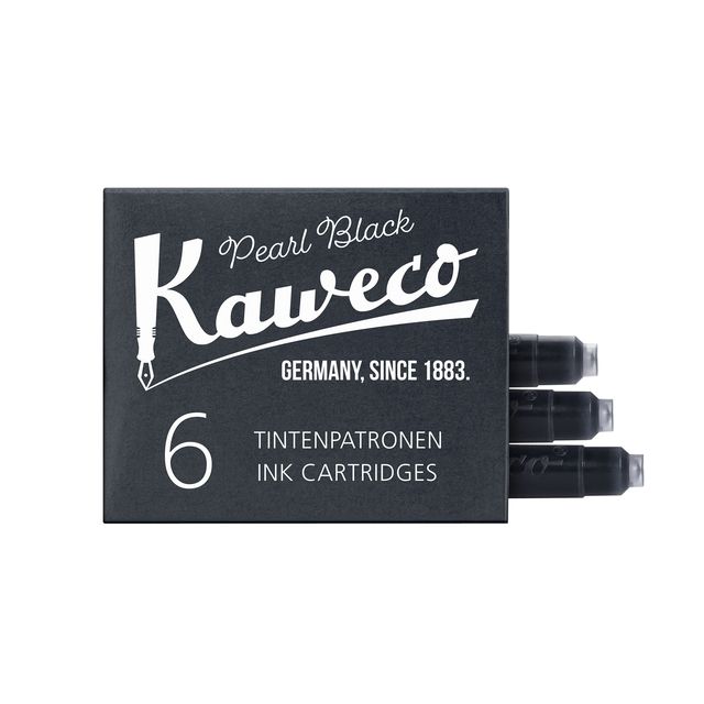Kaweco - Cartouche d'encre noire boîte de 6 pièces