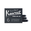 Kaweco - Cartouche d'encre noire boîte de 6 pièces