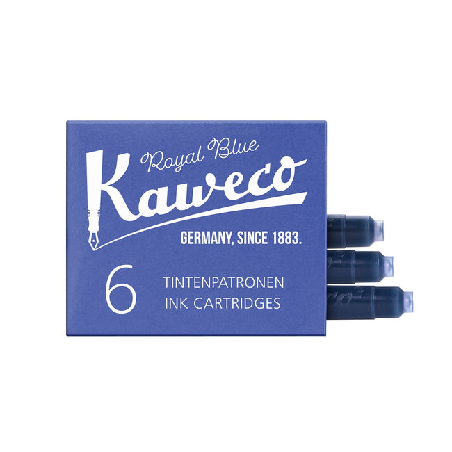 Kaweco - Tintenpatrone Königsblau, Box mit 6 Stück