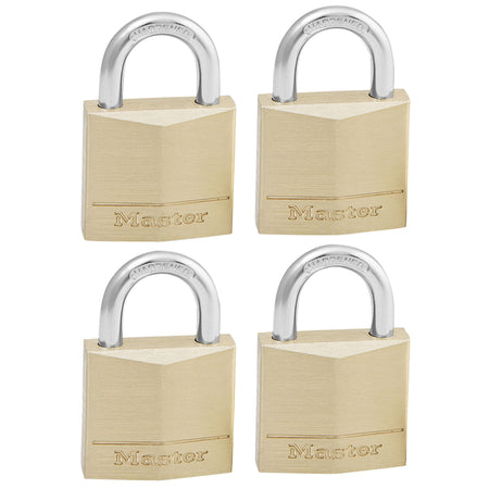 Master Lock - Cadenas MasterLock 4 clés identiques laiton 30mm 4 pièces