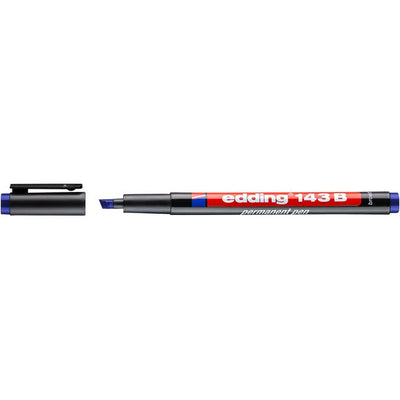 Edding - Filzstift 143 diagonal 1-3mm blau