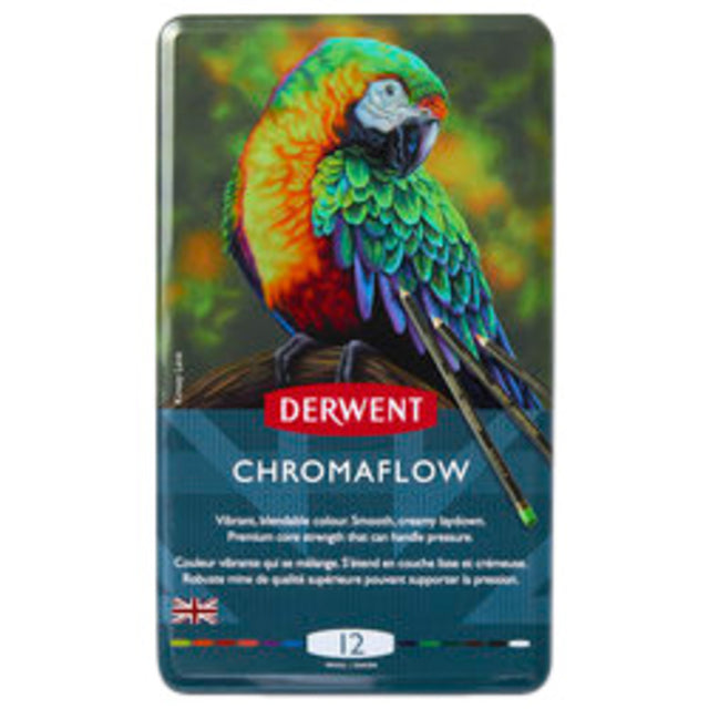 Derwent - Chromaflow kleurpotlodenset  (12 stuks)