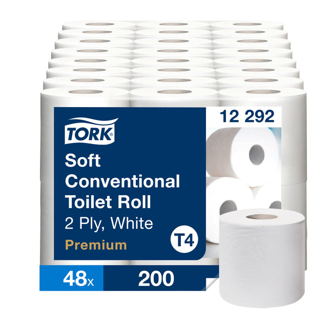 Tork - Papier de toilette T4 Premium 2L 200VEL 48ROL 12292