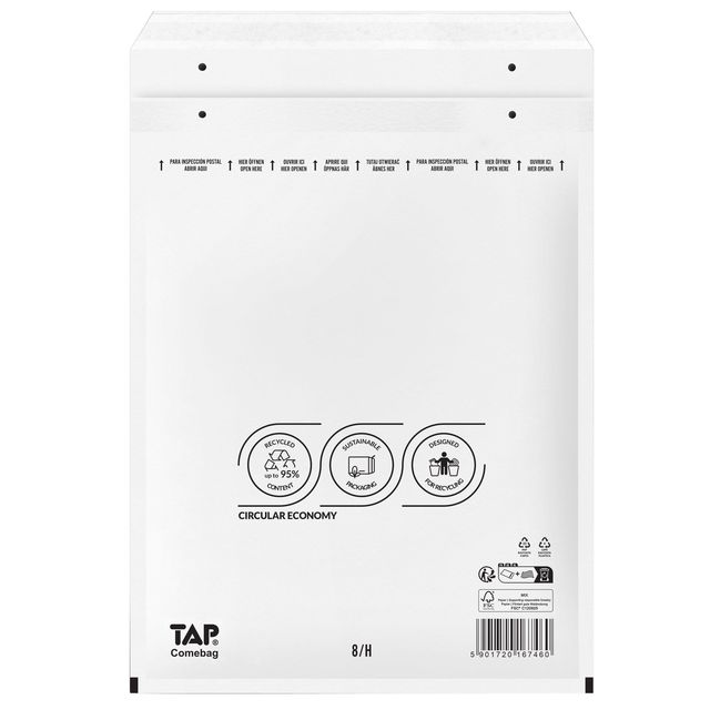 Jiffy - Umschlag Comebag Luftkissen Nr. 18 290x370mm 100 Stück