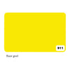Etalagekarton Folia 1-zijdig 48x68cm 380gr nr911 fluor geel | 10 stuks