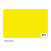 Folia - Carton vitrine 1 face 48x68cm 380gr nr911 jaune fluo