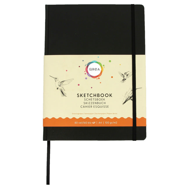 Qrea - Carnet de dessins A4 80 feuilles 100gr | 20 pièces