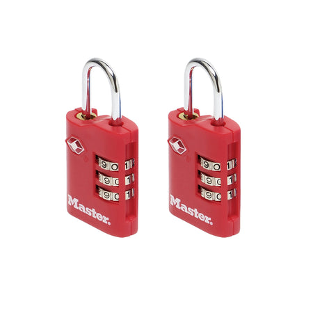Master Lock -  Hangslot masterlock 3-cijfer tsa set assorti 30mm