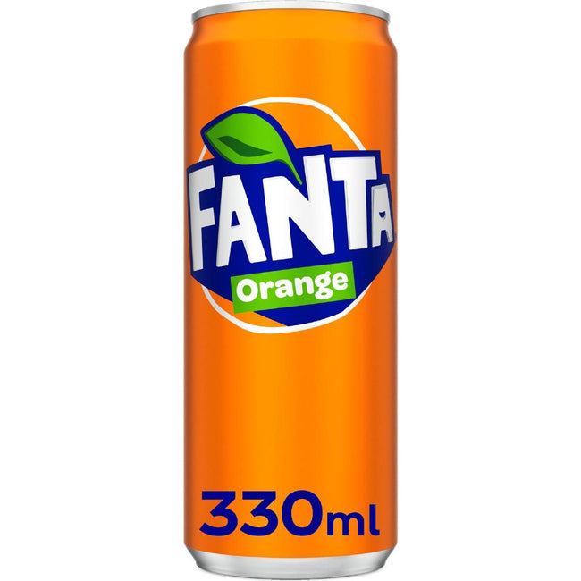 Fanta - Boisson gazeuse orange canette 330ml